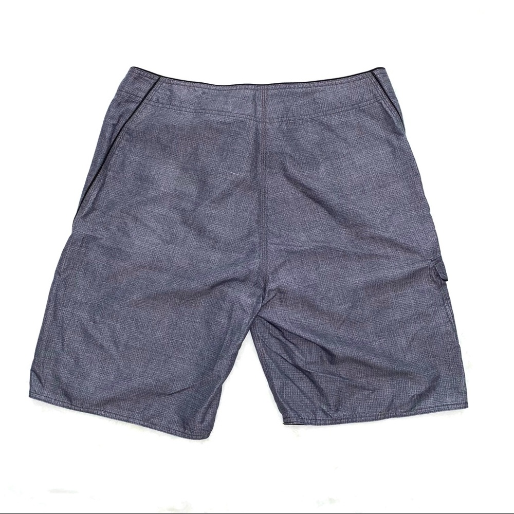 Rip Curl | Men's Grey Grid Print Drawstring Waist… - image 2
